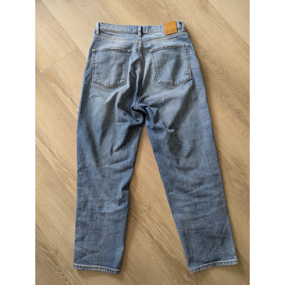DU/ER Women Performance Denim Jeans Medium Wash Button Fly WFMR5318 28x27 - Picture 2 of 12